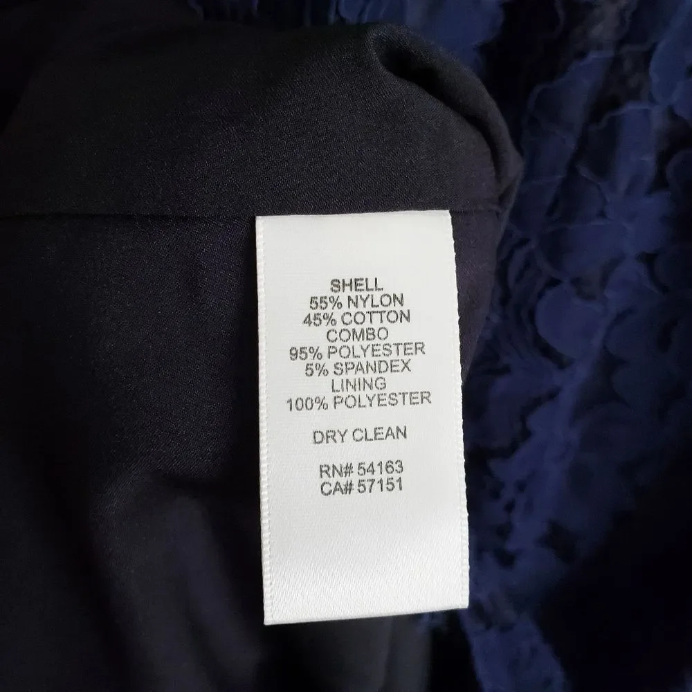 Eliza‎ J Navy High Neck Lace Sheath Dress - Picture 8 of 8